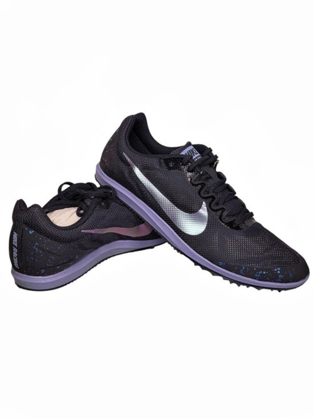 Nike Mens Zoom Rival D 10 907566-003 Black Running Cleats Shoes Sneakers Sz 9.5